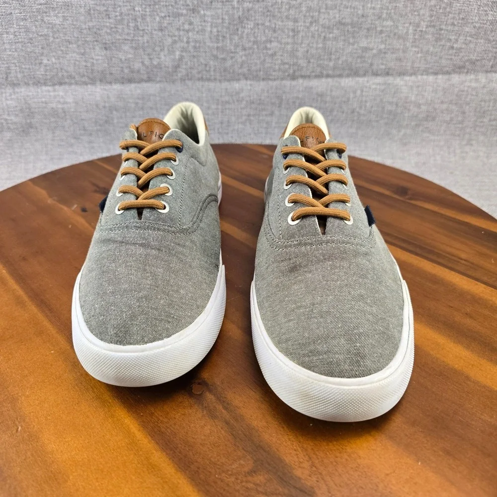 Tommy Hilfiger Men's Gray Canvas Low Top‎ Sneakers Casual Shoes